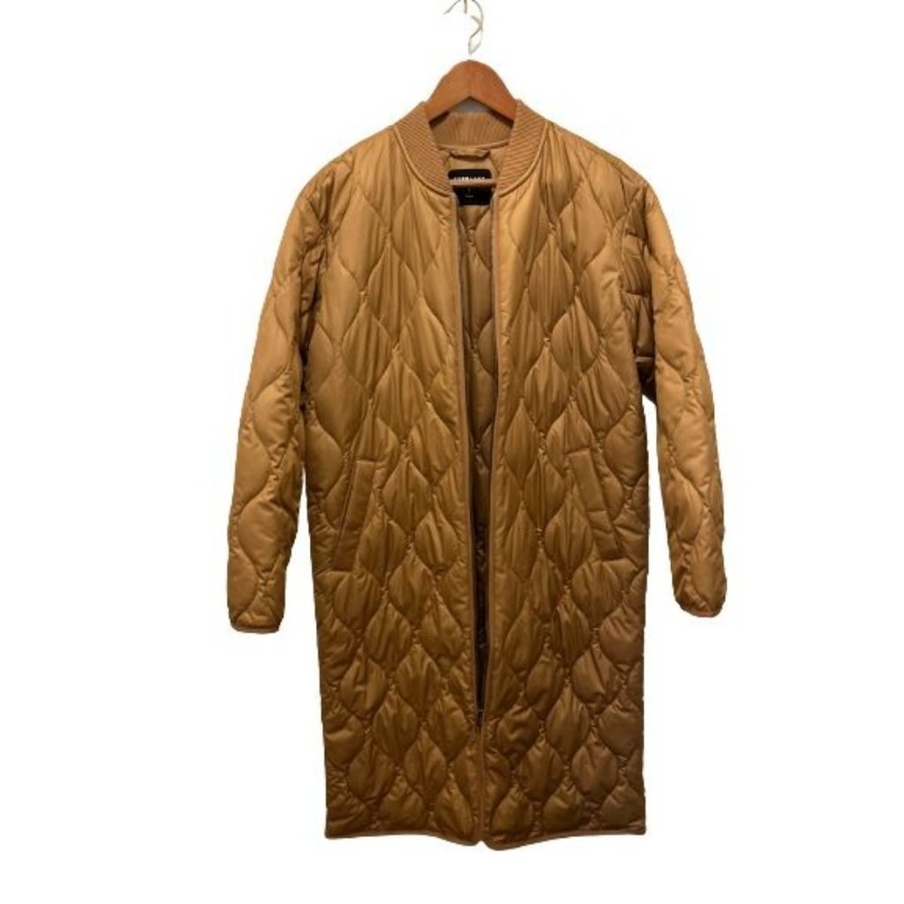 EVERLANE ReNew Long Puffer Coat Quilted Golden-Brown Size Small - Picture 8 of 14